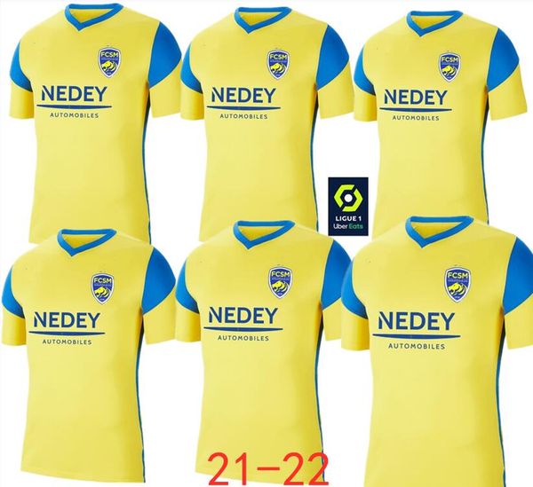 

thailand quality sochaux 21-22 home kit football jersey, Black;yellow