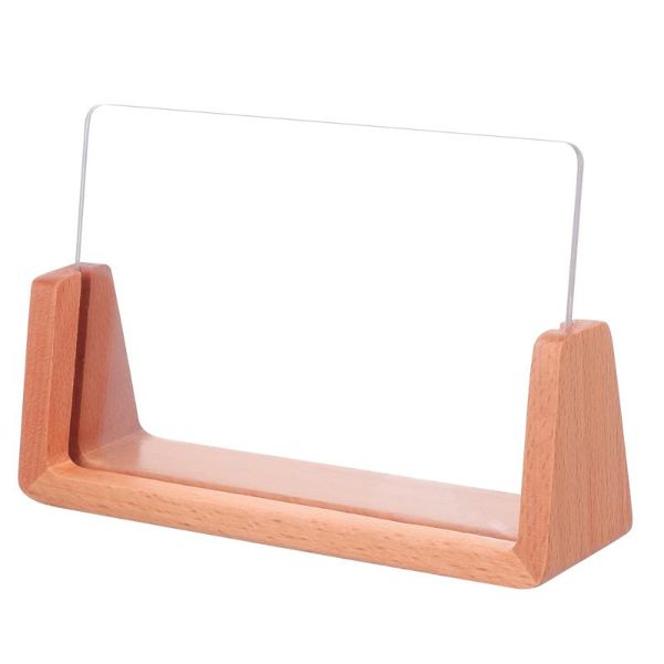 

frames u-shaped acrylic po frame stand wood holder home party decoration