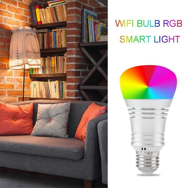 

bulbs wifi bulb rgb smart light 15w remote mobile phone control