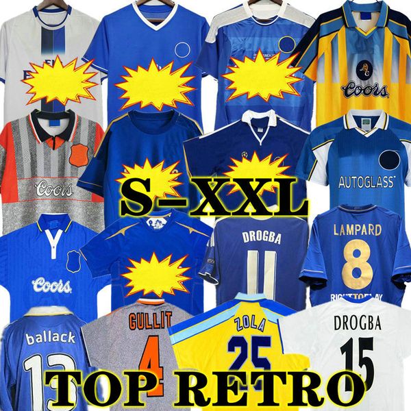 

drogba 2011 torres retro soccer jersey lampard 11 12 final 96 97 98 99 82 football shirt vintage crespo classic 03 05 06 cole zola vialli 07, Black;yellow