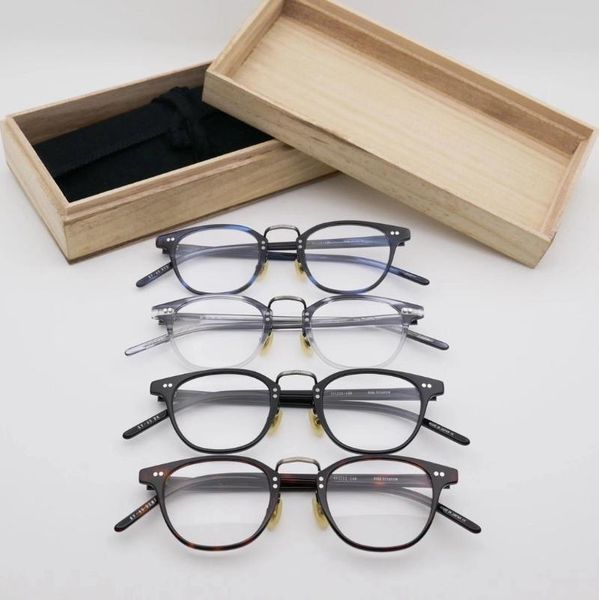

fashion sunglasses frames japanese designer style 2021 luxury vintage glasses frame for female and male clear lens, Black