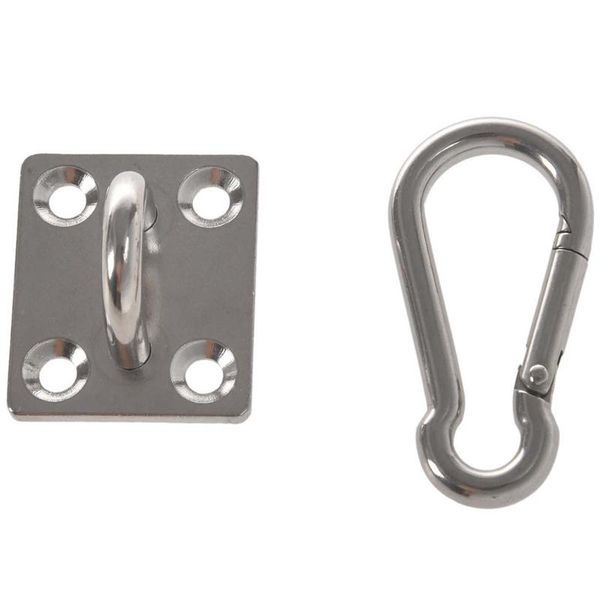 

fishing hooks 2 sets of suspended ceiling wall mount u-shaped stainless steel heavy duty multi-function hammock hook metal base