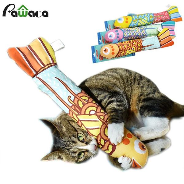 

fun cat toy simulation fish sardine shape catnip stuffed pillow soft plush pet interactive crinkle paper toys