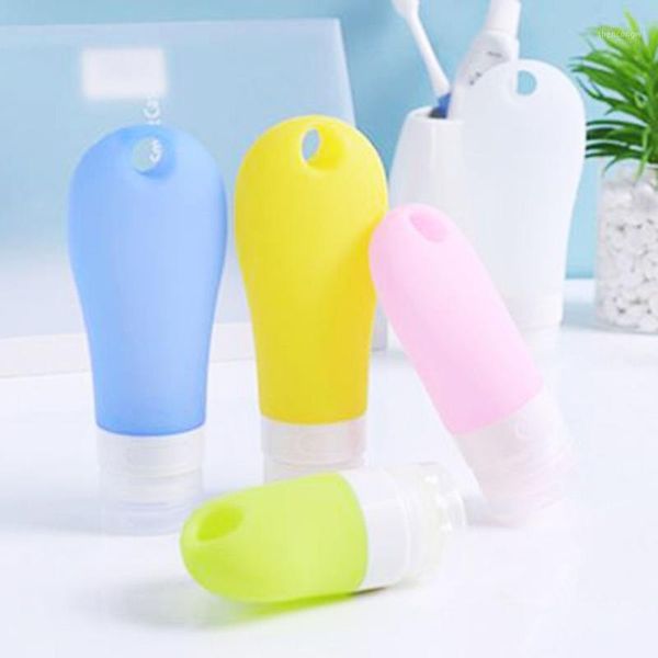 

38ml 60ml 90ml portable mini silicone bottle my refillable emply travel lotion points shampoo container storage bottles & jars