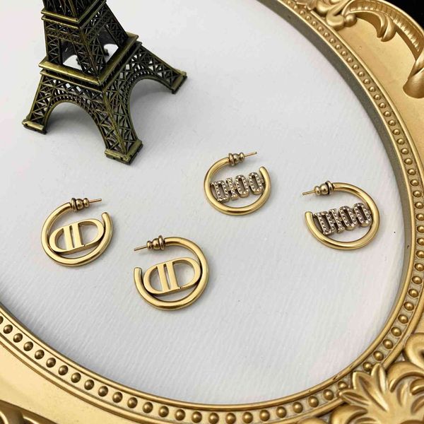 

2021 luxury designer jewelry family's new baby earrings in 2021, Golden;silver