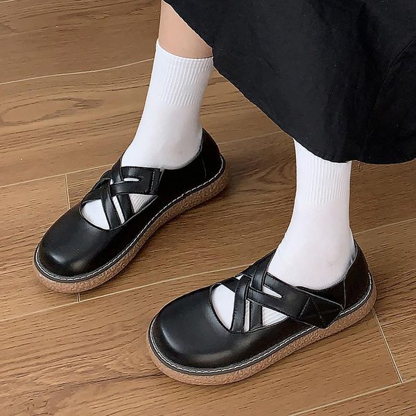 

dress shoes women's leather shoes, casual spring shoes 9016n, flats for girls ea6x, Black