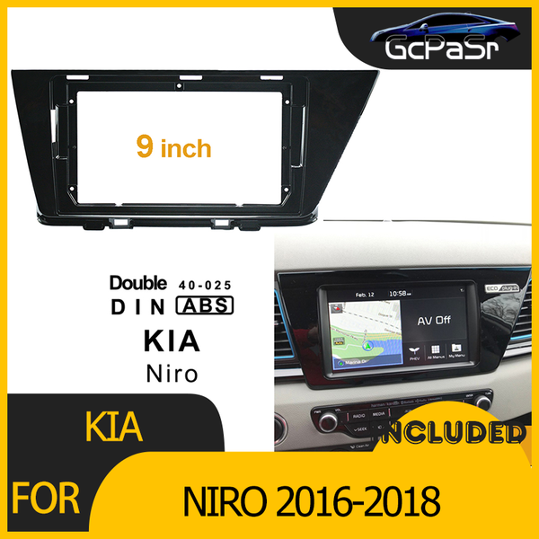 

car video 2din radio player dvd frame audio fitting adaptor dash trim kits facia panel 9inch for kia niro 2021-2021 double din
