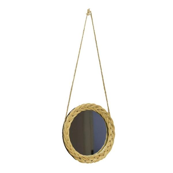 

mirrors rattan hanging wall mirror innovative art decor dressing makeup for apartment living room bathroom po props