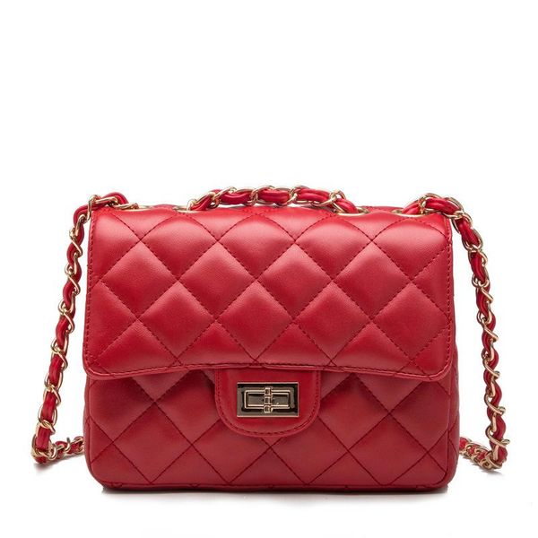 

women's bag 2021 classic lingge patent leather pu shoulder messenger cross body
