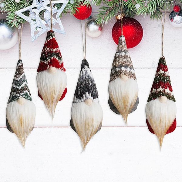 

christmas toys gnome doll pendant santa plush dollstoy tree decorations decorative hanging ornament new year party supplies