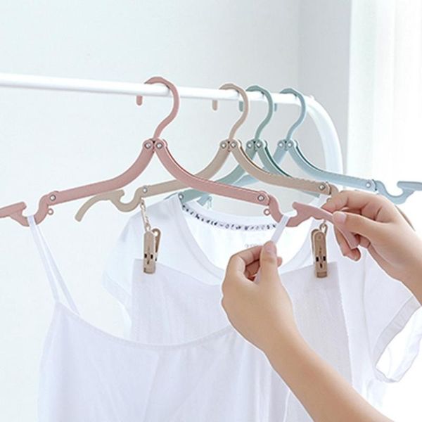 

laundry bags wheat straw double clip foldable travel portable hanger clothes rack