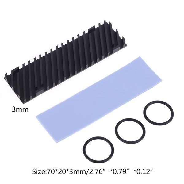 

pure copper graphene heatsink m.2 2280 pci-e nvme ssd thermal pad cooler 83xb fans & coolings