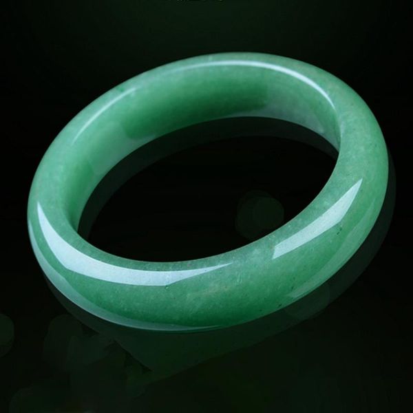 

natural green aventurine bangles for women inner diameter 58-60mm round stone fashion bracelet bangle, Black
