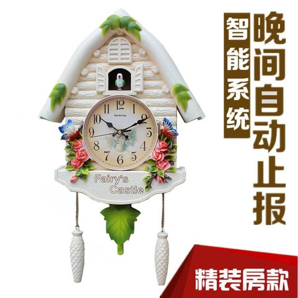 

mechanism bird living room pendulum wood cuckoo wall clock modern design garden bedroom home decoration gift clocks