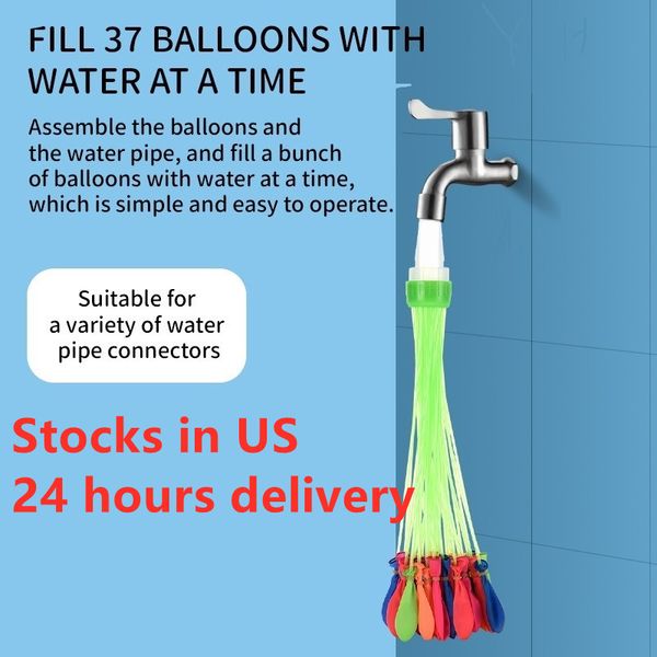 

stock in us outdoor waters fight game party water balloon for kid entertainment toys multi color both boy and girl