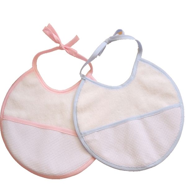 

12pcs/set yb0011 baby waterproof bib infant saliva towels burp cloths cross stitch bib baby bib 211117