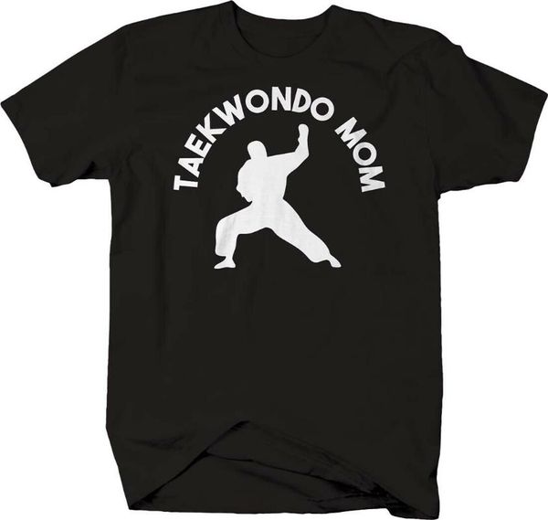 

details about taekwondo mom caps martial arts silhouette love parent mother t shirt for men men's t-shirts, White;black