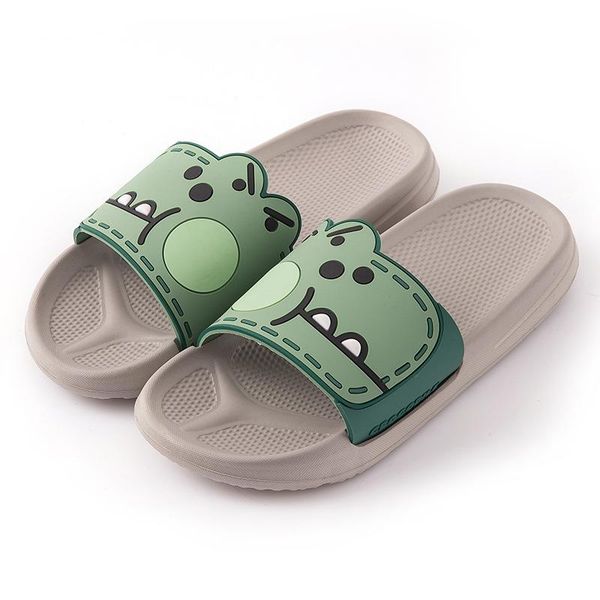 

slippers cartoon giraffe cute animal men home summer sandals ladies slides indoor house shoes flip flops sandalias mujer, Black