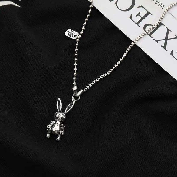 

pendant necklaces korean hip-hop necklace female net red simple design sweater clavicle chain accessories, Silver