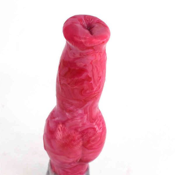 NXY Anal Plug Best 18 + Siliconen Hond Penis With Zuignap Knoop Dildo Gory Vlees Volwassen Products For Women Man Alien Anale Speeltjes Winkel1215