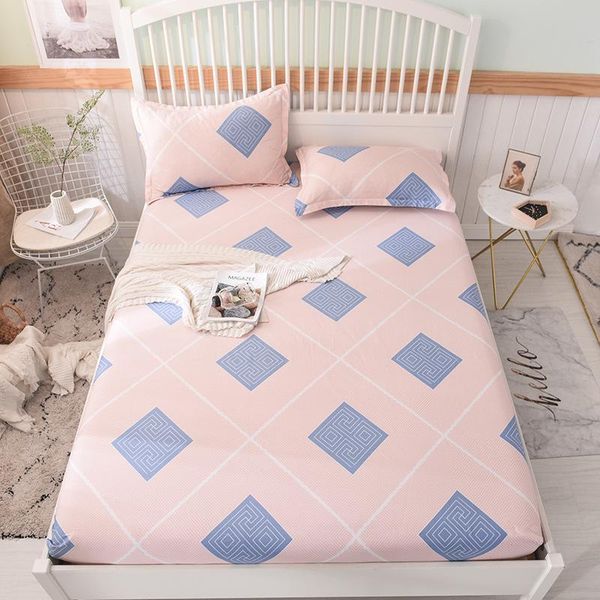 

sheets & sets printed fitted sheet for single double bed kids adults 100% cotton (no case) xf760-14