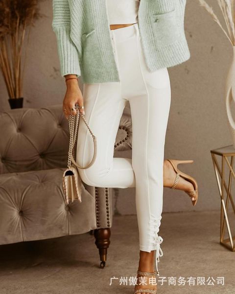 

women's jeans white strappy women 2021 autumn pants, Blue