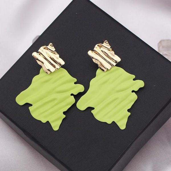 

dangle & chandelier korean geometry statement exaggeration earrings for women minimalist fashion designer hoop earings jewelry, Silver