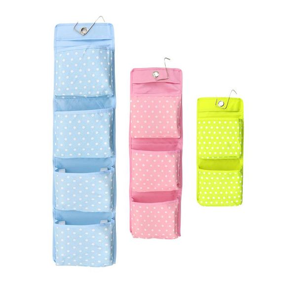 

storage boxes & bins diniwell large pocket dot oxford cloth bag wall door hanging sundries organizers