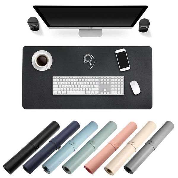 

mouse pads & wrist rests 90*45cm pu professional gaming gamer pad for pc lapultra large keyboard mat non-slip water resistant table desk