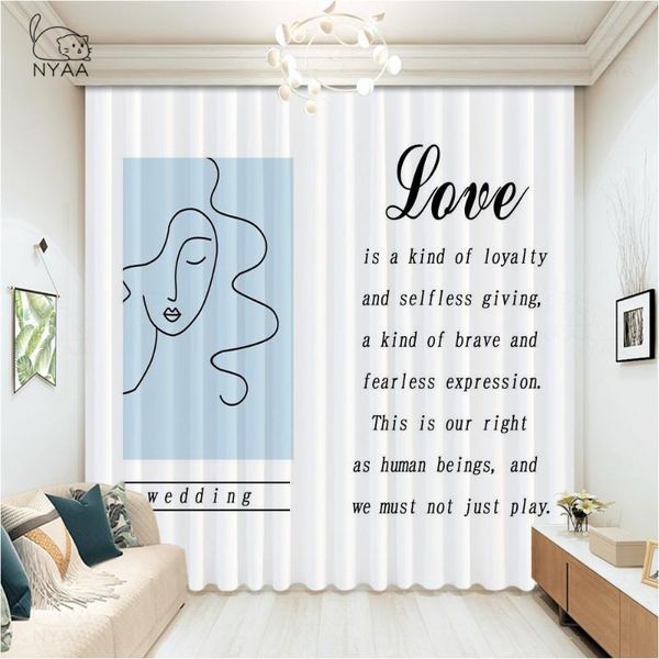 

curtain & drapes simple modern fashion geometry pattern curtains for living room bedroom home cafe custom mediterranean style
