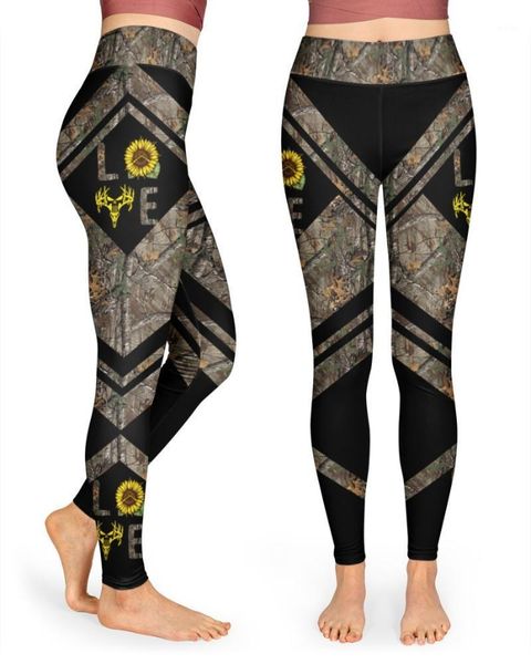 

yoga outfit 2021 camouflage womens for leggins graffiti style slim stretch trouser green leggings deportes pants gym sports