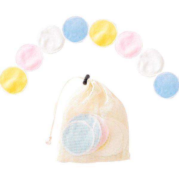 

sponges, applicators & cotton 2layers of round 2-sided thickened makeup remover and bamboo fiber velvet pad can be cleaned without deformati
