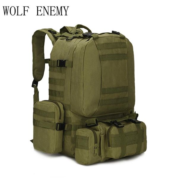 

backpack double-shoulder male women 50l package army tactical combination travel large big hunting outdoor bags
