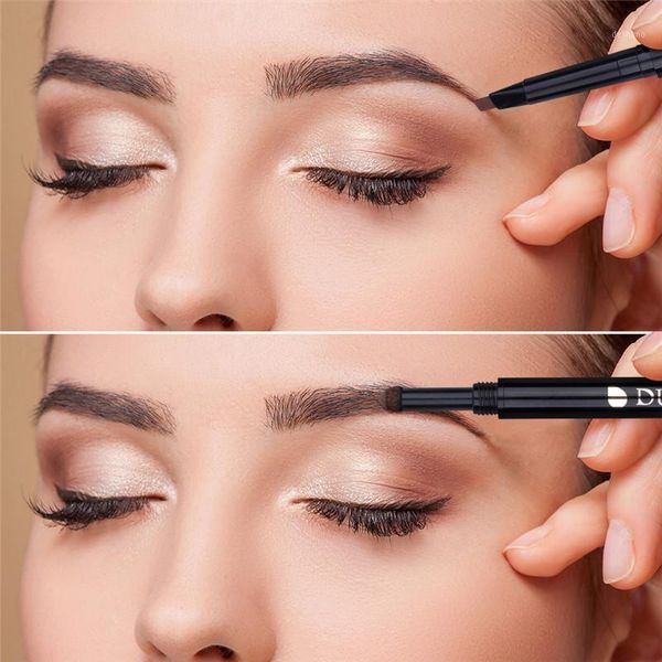 

waterproof natural eyebrow pen eye brow tint makeup four colors pencil brown black grey brush cosmetics1