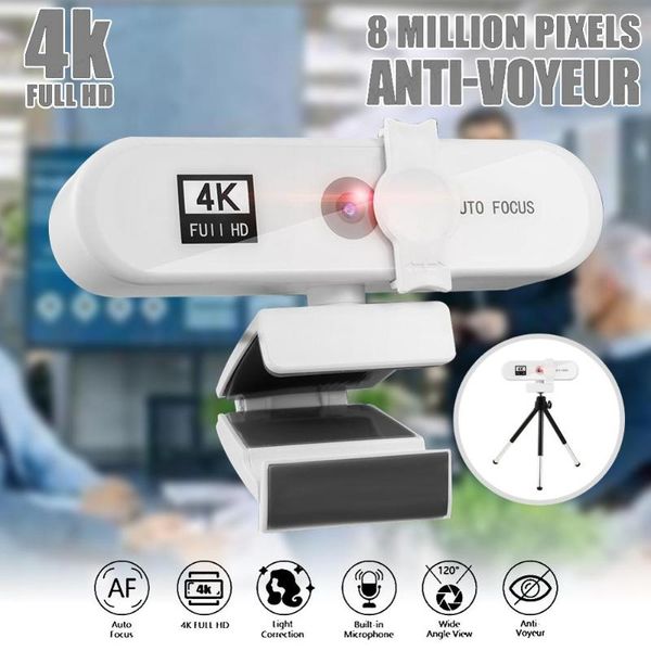 

webcams 1080p/2k/4k web camera for computers 30fps video calling recording auto focus webcam with microphone