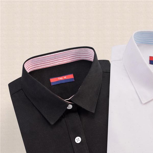 

women shirt cotton elegant blouse long sleeve casual solid white woman plus size school dioufond
