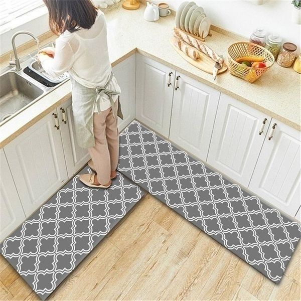 

cushion/decorative pillow 2021 long kitchen mat microfiber trellis carpet non-slip floor home entrance bathroom absorbent doormat supplies