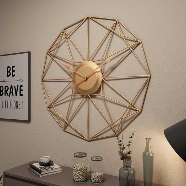 

wall clocks creative silent clock modern design for home decor gift office european style hanging heart shape watch