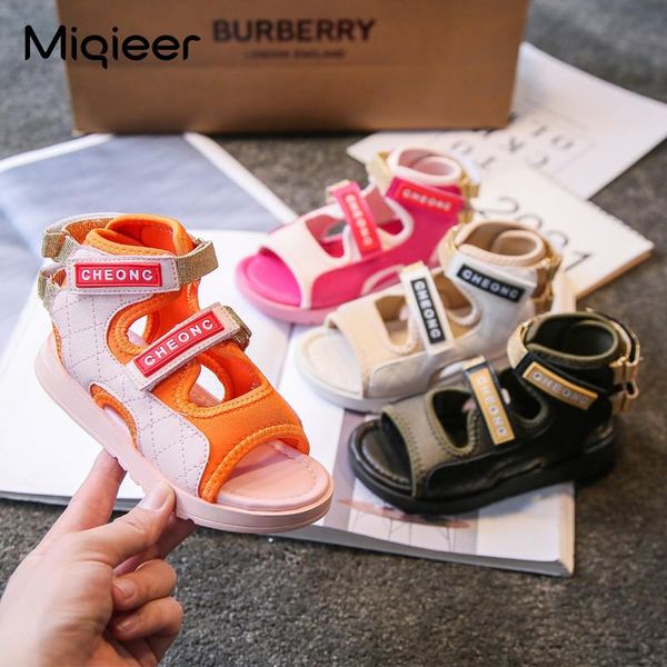 

summer children sports sandals baby boys girls fashion students casual sneakers breathable soft non-slip kids beach athletic & outdoor, Black