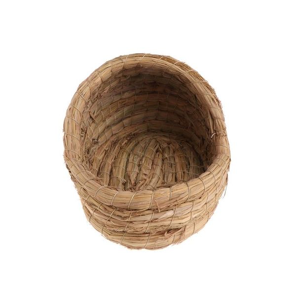 

bird cages k3na pet nest woven natural straw hamster guinea pigs warm house handmade cage