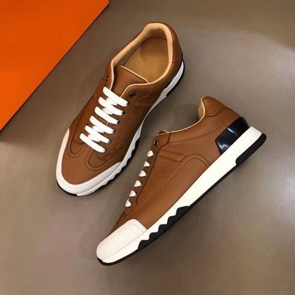 

2021sneakers fashion men's cowhide comfortable casual flat high rdq002, Red;white