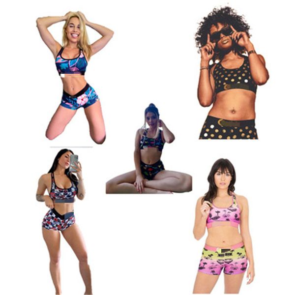 

womens letters sling swimwear fashion trend u-neck vest shorts split swimsuit designer summer female fitness casual beach 2pcs sets, White;black