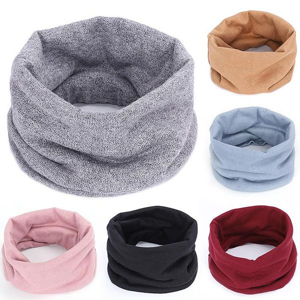 

scarves fashion cashmere o ring super warm knitted scarf for women men children baby neck neckerchief autumn winter, Blue;gray