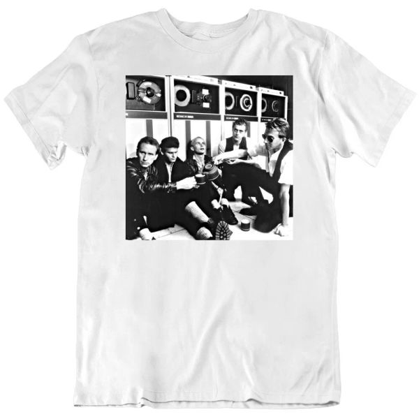 

men at work australia rock band 80s fan t shirt, White;black
