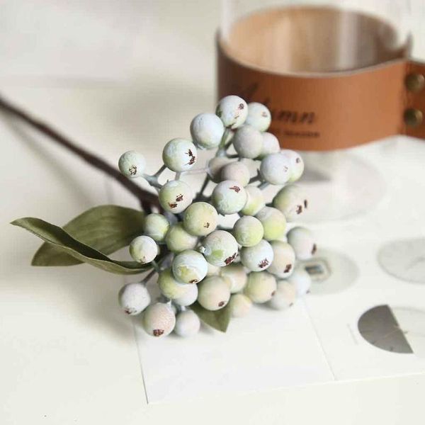 

branch foam artificial berry single bean simulation flower fake flowers small beautiful handmade home decor decorative & wreaths