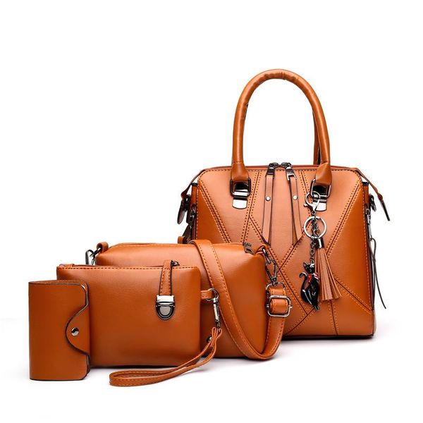 

cross-border trade multi-piece 2021 new korean and bag foreign splicing shoulder women's portable messenger mother daughter simple wcpt