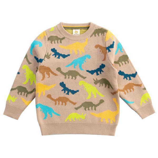

autumn baby kids boys long sleeve cartoon dinosaur knit sweater winter baby kids boys pullover sweaters children's clothes y1024, Blue