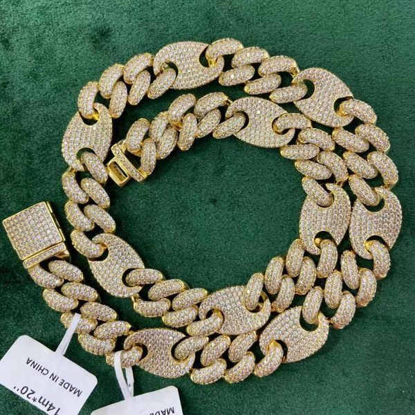 

chains the bling king curb bubble bracelet with mix color hiphop necklace luxury full iced out cz jewelry for men women, Silver