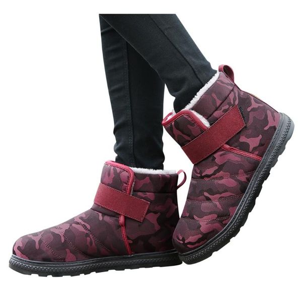 

boots winter snow for women 2121 nice cotton booties non-slip casual warm, Black