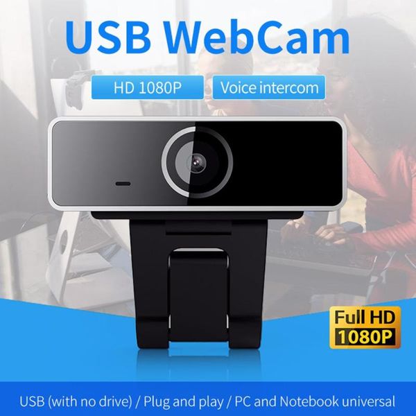 

webcam hd 1080p portable durable computer camera with built-in microphone for video conferencing live accessories webcams